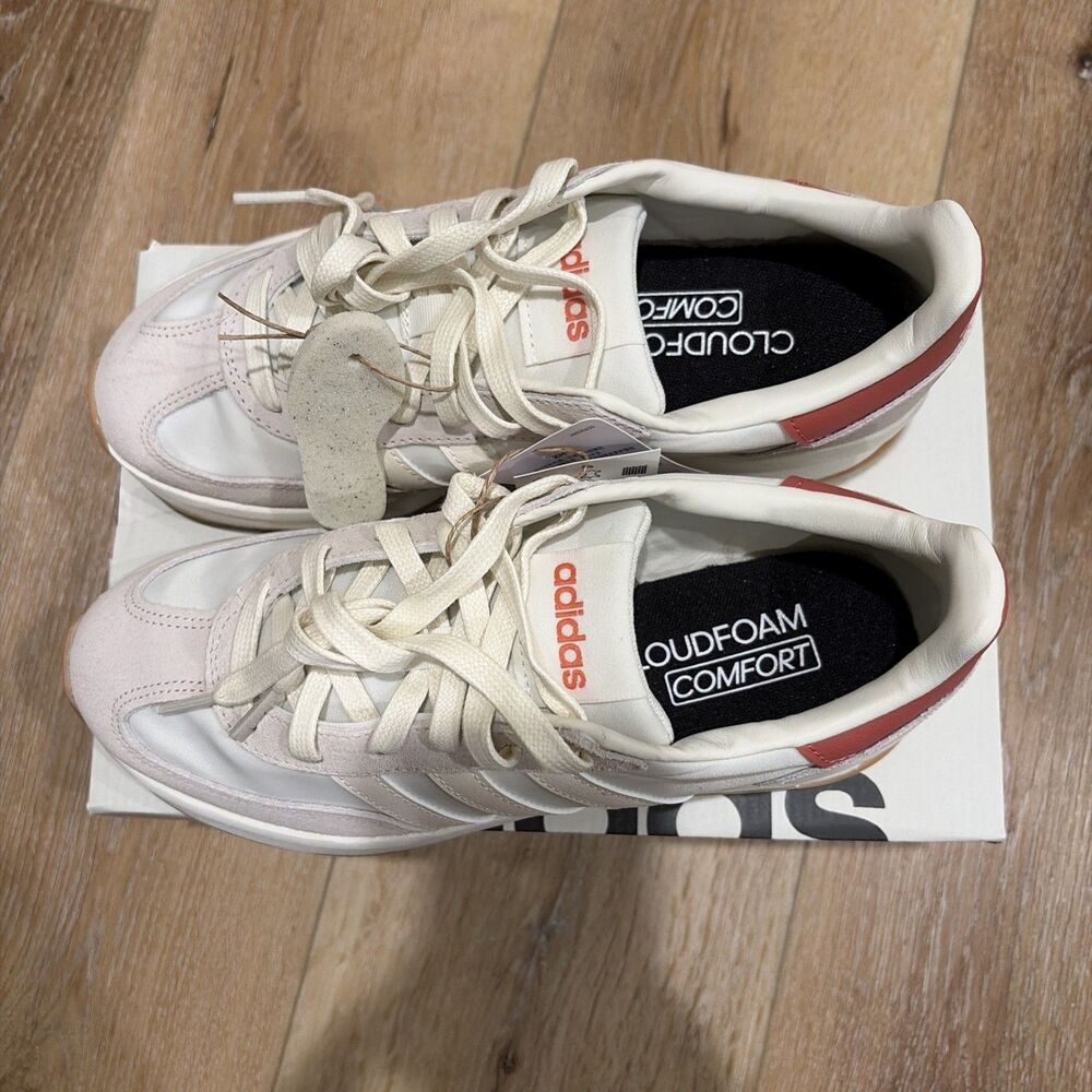 adidas Run 70s 2.0 Women’s Sneakers Cream White Pink Gum NEW size 7 - Picture 9 of 13